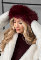 Čelenka z futerkiem Not To Allow bordová