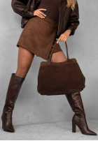Zamszowa Kabelka Fully Me čokoládová