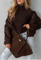 Zamszowa Kabelka Almost Ready čokoládová