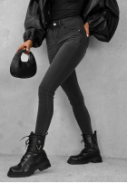 Nohavice džínosové skinny Not Too Much sivé