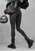 Nohavice džínosové skinny Not Too Much sivé