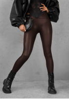 Skórzane Legíny Fits Me Perfectly čokoládové