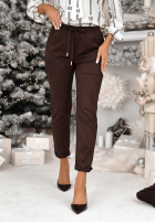 semiošové Nohavice React To It čokoládové