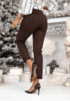 semiošové Nohavice React To It čokoládové