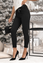 látkové Nohavice z paskiem Alone We Can čierne