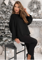 Blúzka z kokardą i kryształkami The Stars Twinkle čierna