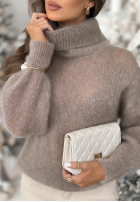 Sveter z golfem Fireplace Stories béžový