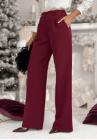 Nohavice z przeszyciami A Minute Ago bordové