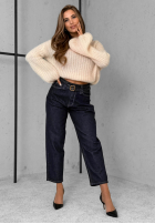 Nohavice džínosové balloon Important Message tmavomodré