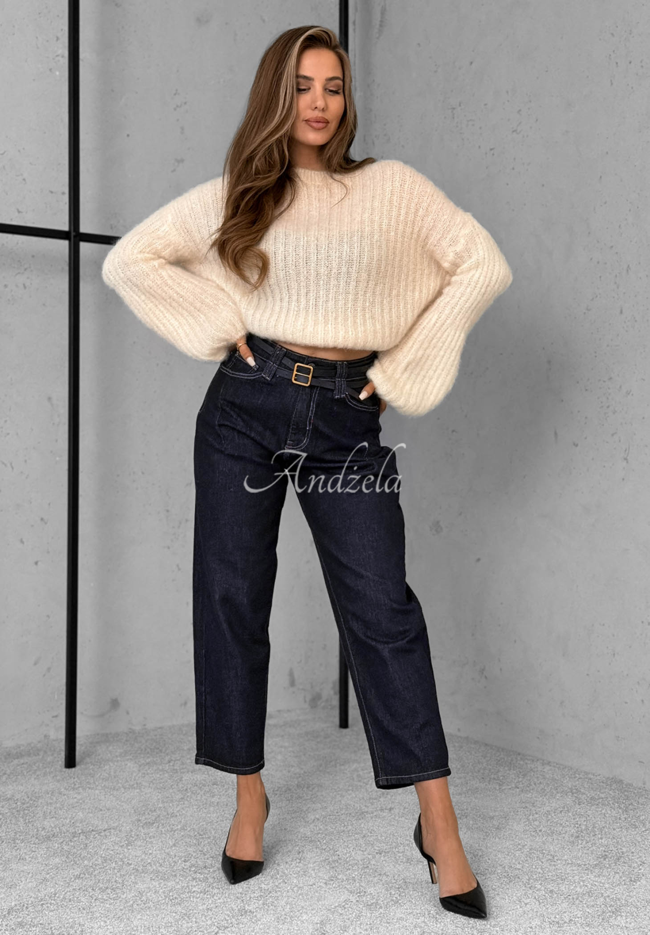 Džínsy balloon Important Message tmavomodré