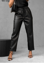 Koženkové nohavice Choosing Myself čierne