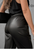 Koženkové nohavice Choosing Myself čierne