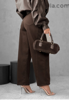 Nohavice džínosové balloon Say Less čokoládové