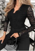 Koronkowa Blúzka z dekoltem Your Dearest čierna