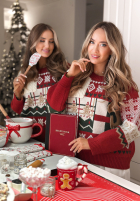 Vianočný Sveter Christmas With Teddy červený