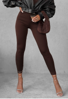 Legíny Push-Up Fit Females ciemnoczekoladowe