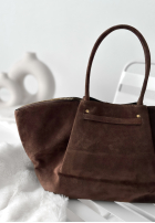 Zamszowa Kabelka Almost Ready čokoládová