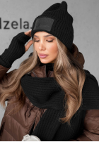 Súprava Čiapka, szalik, Rukavičky  3in1 December čierne