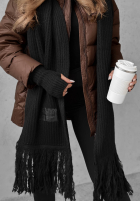 Súprava Čiapka, szalik, Rukavičky  3in1 December čierne