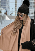 Šál  z frędzlami Closer To Heaven béžový