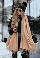 Šál  z frędzlami Closer To Heaven béžový