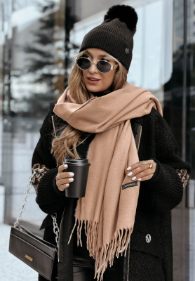 Šál so strapcami Closer To Heaven béžový