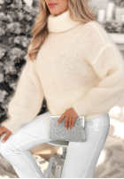 Sveter z golfem Fireplace Stories ecru