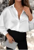 Košeľa z kryształkami Crystal Brilliance Biela