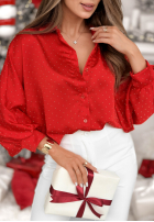 Košeľa z kryształkami Crystal Brilliance bordová