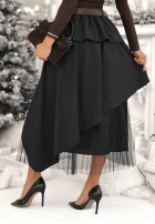 Plisowana Sukňa  z paskiem Change You Wish čierna