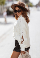 Sveter Cocomore Casual Ecru