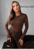 Body s kryštálmi Crystal Dawn čokoládové