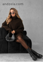 Sveter z golfem Mavi čokoládový II