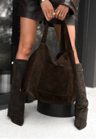 Zamszowa Kabelka Inspire to Aspire čokoládová