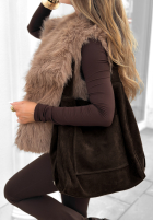 Zamszowa Kabelka Inspire to Aspire čokoládová