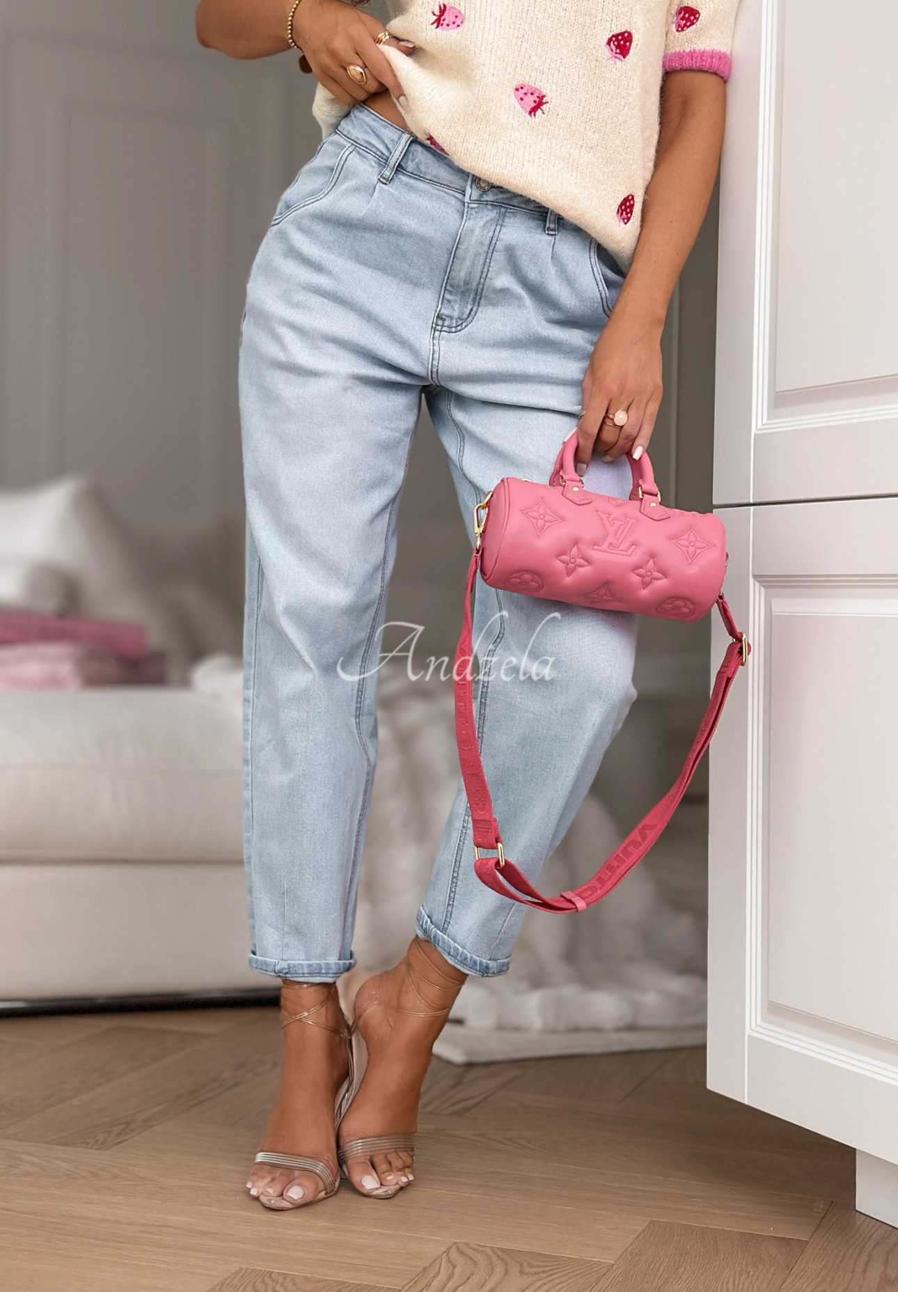 Džínsy balloon Call Me Tonight svetlomodré