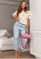 Nohavice džínosové mom fit Call Me Tonight svetlomodré