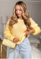 Moherowy Sveter Warm Hug žltá