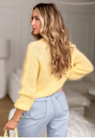 Moherowy Sveter Warm Hug žltá