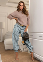 Moherowy Sveter Give Me Space Mokka