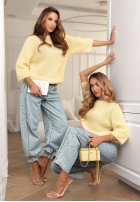 Moherowy Sveter Give Me Space žltá