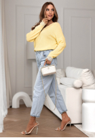 Ľahký Sveter z koronką Till April žltá