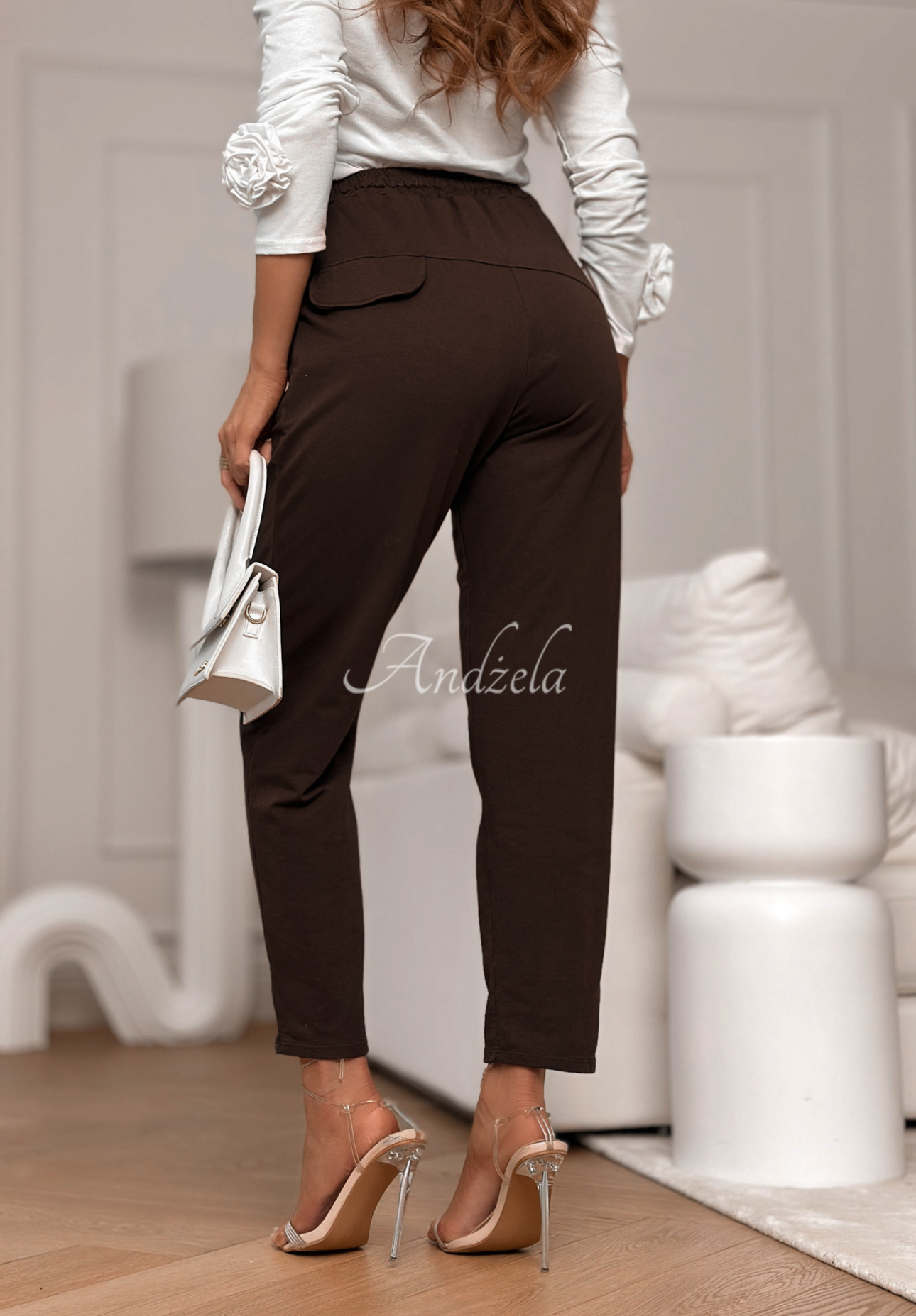 Bavlnené tepláky LA California Star čokoládové