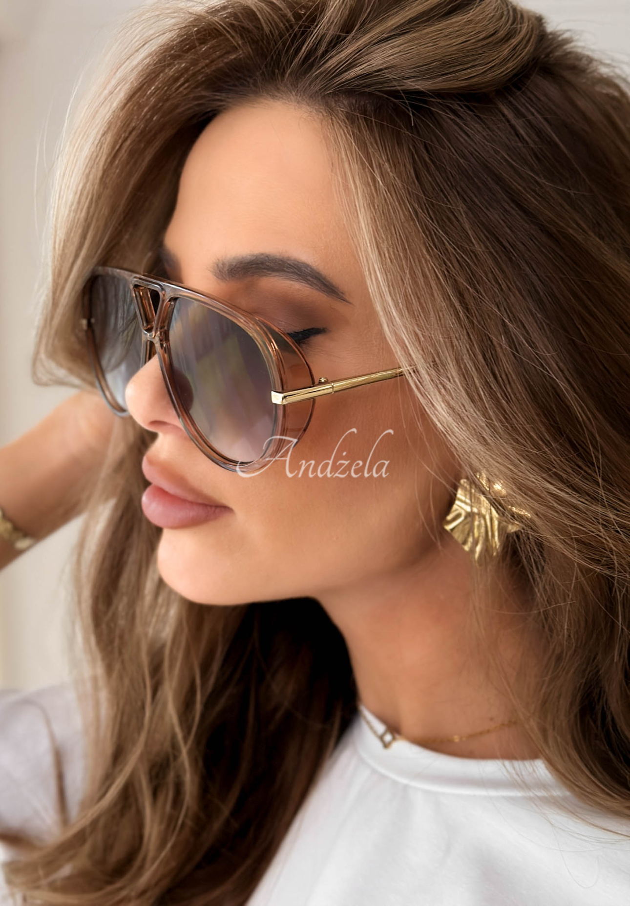 Slnečné okuliare New Chicago hnedé