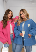 Krátka Bunda sherpa kożuszek April Feels ružová