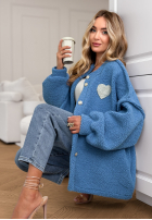 Krátka Bunda sherpa kożuszek April Feels ružová