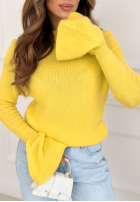 Miękki Sveter z szerokimi rękawkami Spring Smoothie žltá