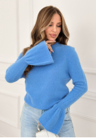 Miękki Sveter z szerokimi rękawkami Spring Smoothie blankytný