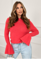 Miękki Sveter z szerokimi rękawkami Spring Smoothie Koralová