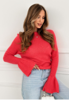 Miękki Sveter z szerokimi rękawkami Spring Smoothie Koralová